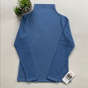 Vee International Brand Dralon Fabric Mock Neck Long Sleeve Pullover Sweater